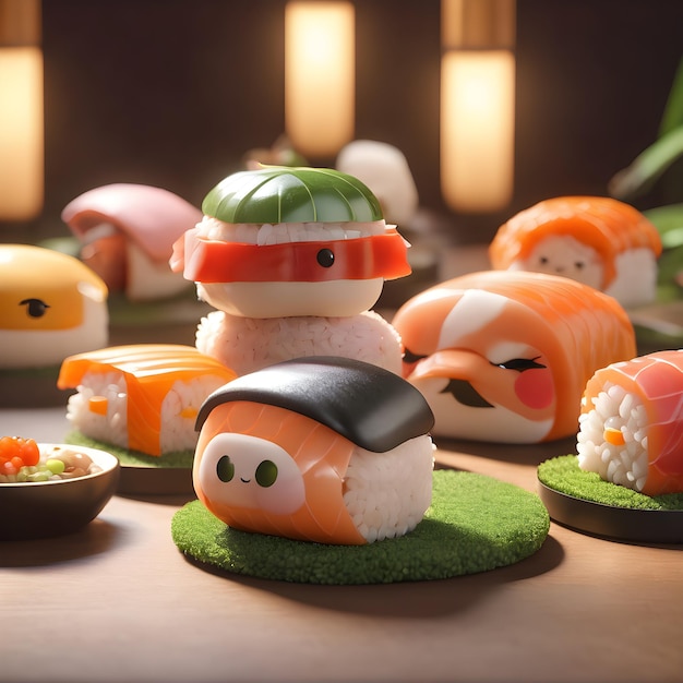 Cute Sushi Background Very Cool