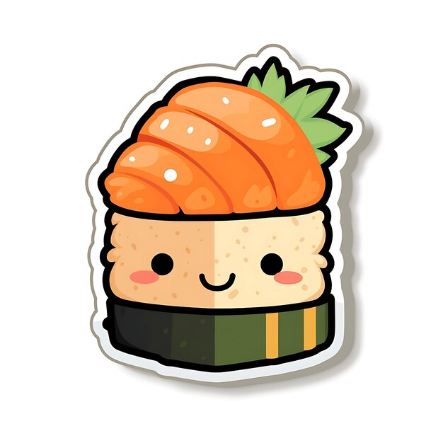 Photo cute sushi stickers for sushi lovers add a touch of kawaii to your personal items