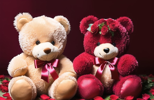 Cute Teddy Bear Valentine's Day Cute Gift for Your Wife Girlfriend Generative AI