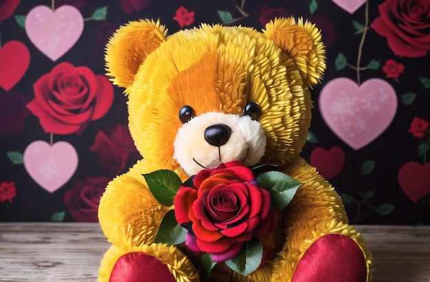 Cute Teddy Bear Valentine's Day Cute Gift for Your Wife Girlfriend Generative AI