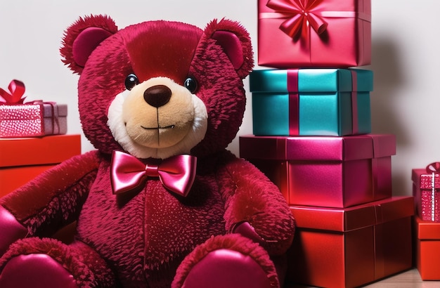 Cute Teddy Bear Valentine's Day Cute Gift for Your Wife Girlfriend Generative AI