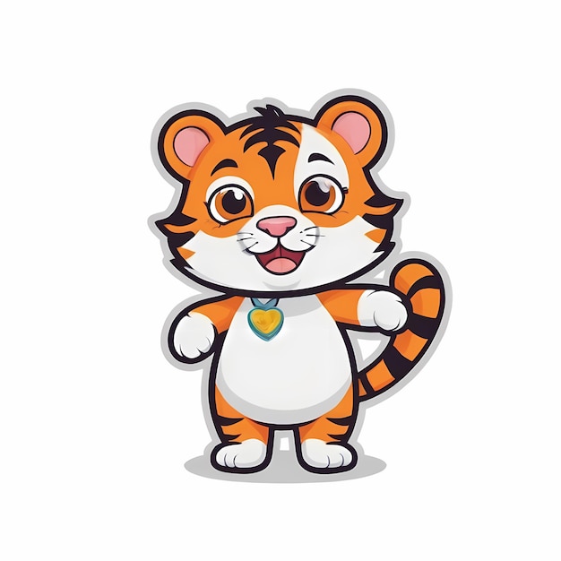 cute tiger illustration