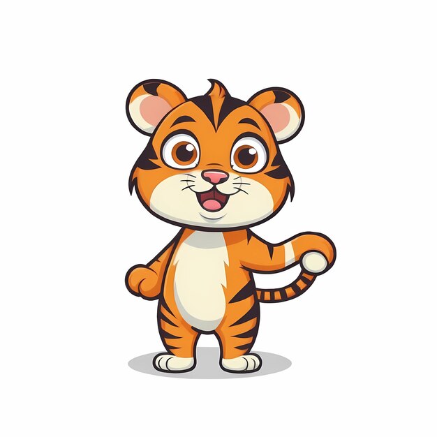 cute tiger illustration