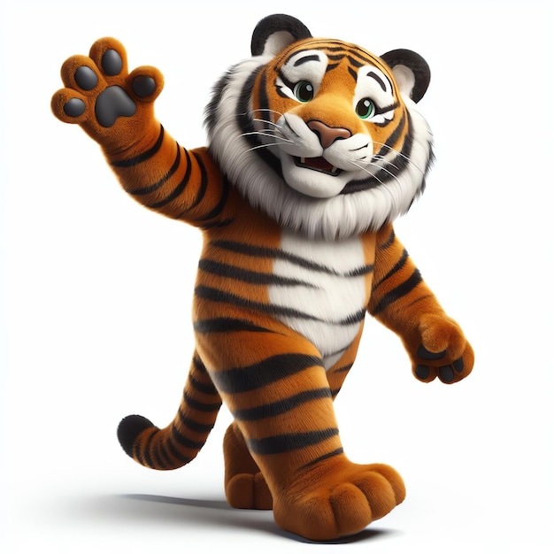 Cute Tiger Mascot for Kids Cereal