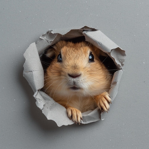 Cute Toy Prairie Dog Sticking Its Head Out