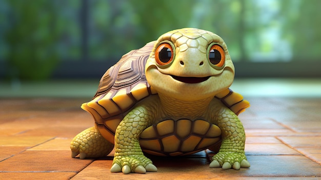 Cute turtle generative ai