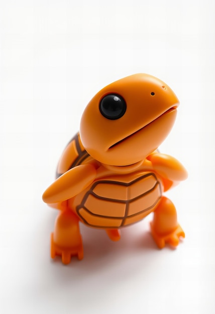 Cute turtle toy isolated