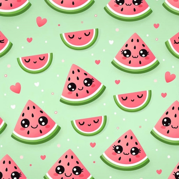 Cute Watermelon Background