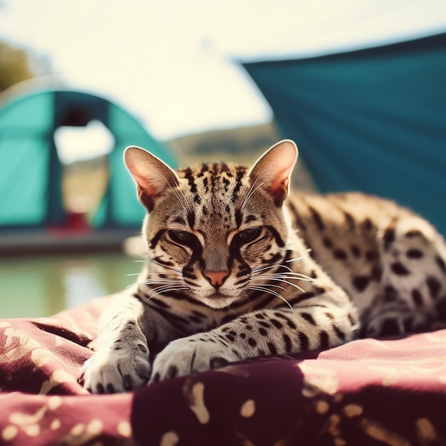 cute wild cat