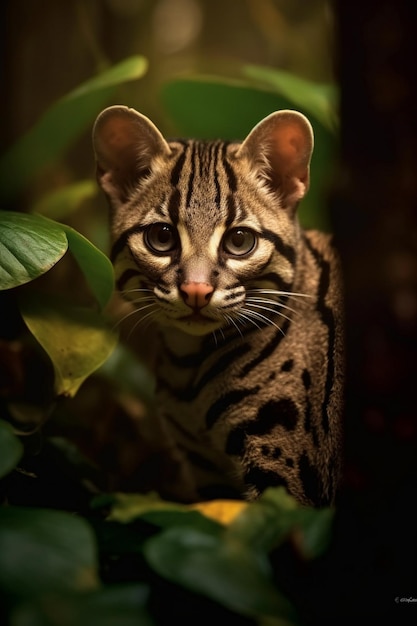 cute wild cat