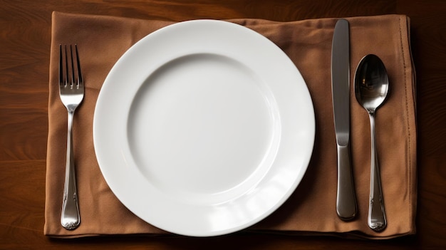 cutlery and crockery on the table