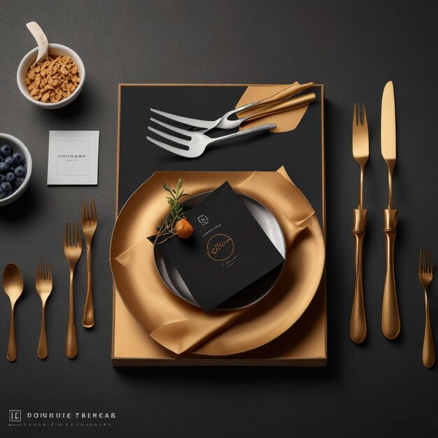 cutlery mockup generative AI