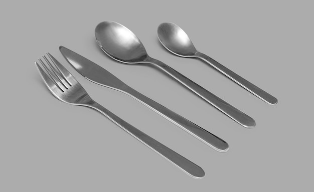 Cutlery set isolated