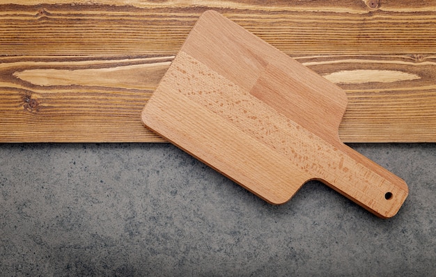 The Cutting board on shabby wooden