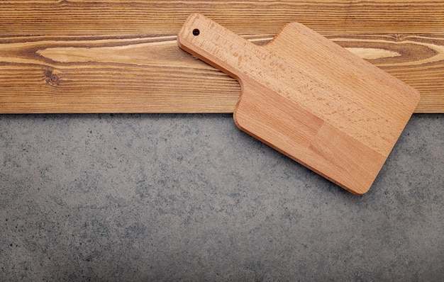 The Cutting board on shabby wooden