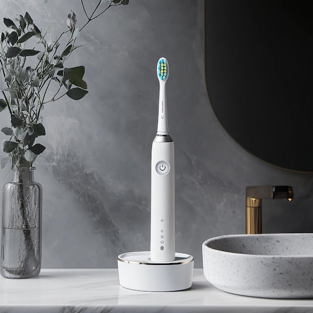 A cuttingedge electric toothbrush with advanced cleaning features and a sleek design