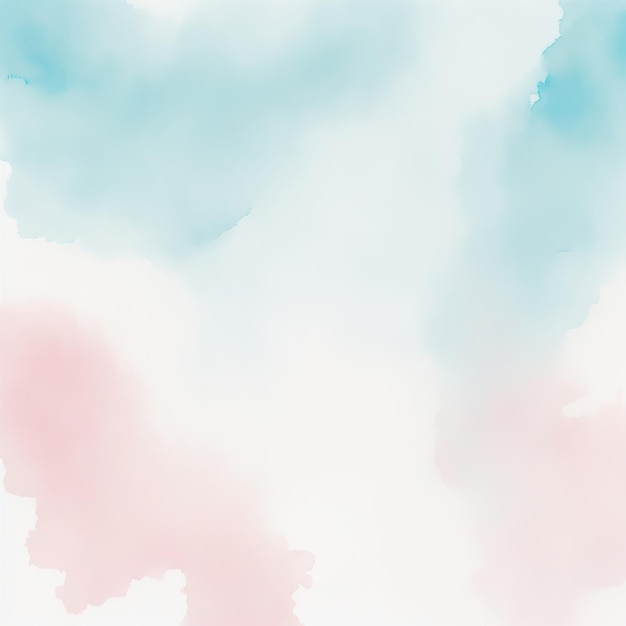 Cyan Blush Watercolor Background