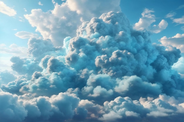 Cyan Clouds Background Blue Cloud Background Clouds Background Sky Background Clouds Texture AI Generative