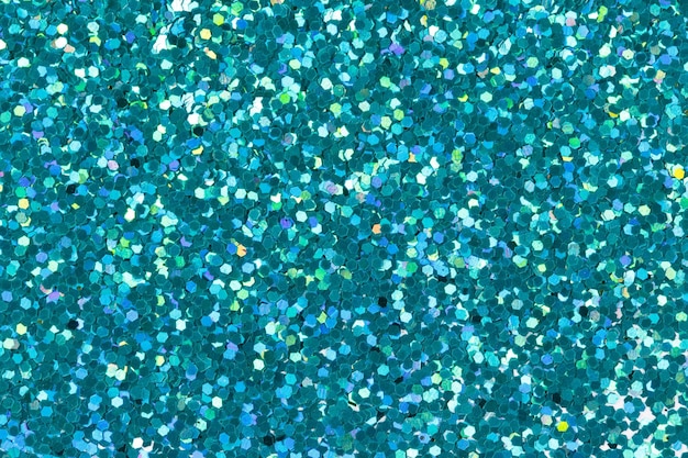 Cyan glitter for texture or background