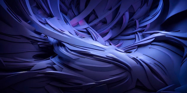 Cyber abstract 3d blue and violet colors background