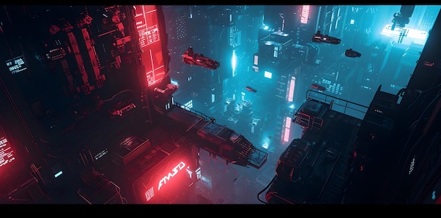 Cyber City Nightscape