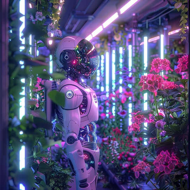 Cyber Gardens A July Garden with Robotic Gardeners