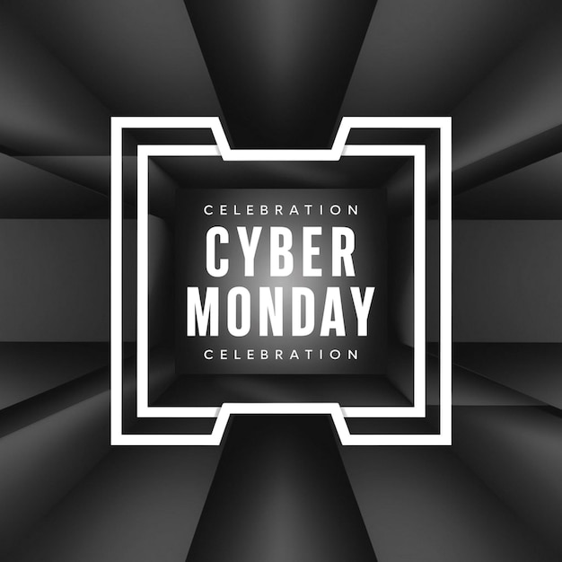 Photo cyber monday banner design