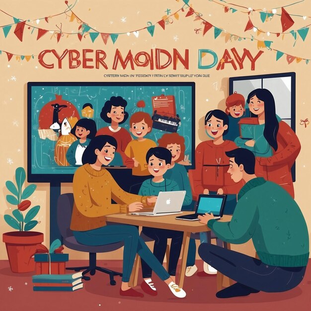 Cyber Monday Festivity Celebration