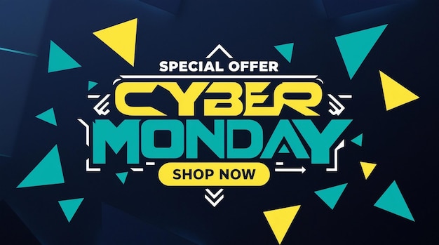 Cyber monday in flat design