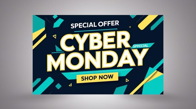 Cyber monday in flat design