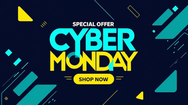 Cyber monday in flat design