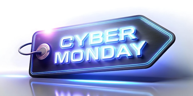 a cyber monday sign that says cyber monday on it