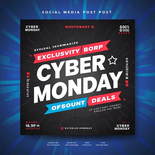 Cyber Monday Social Media Post Design