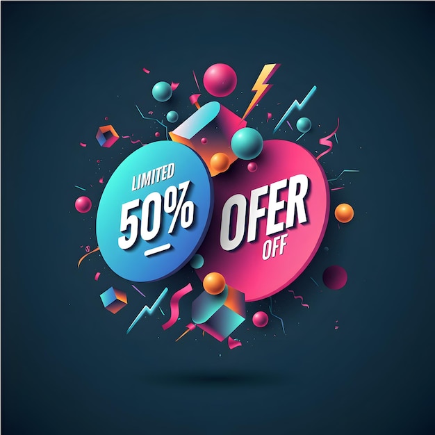 Photo cyber monday super sale banner in a vibrant