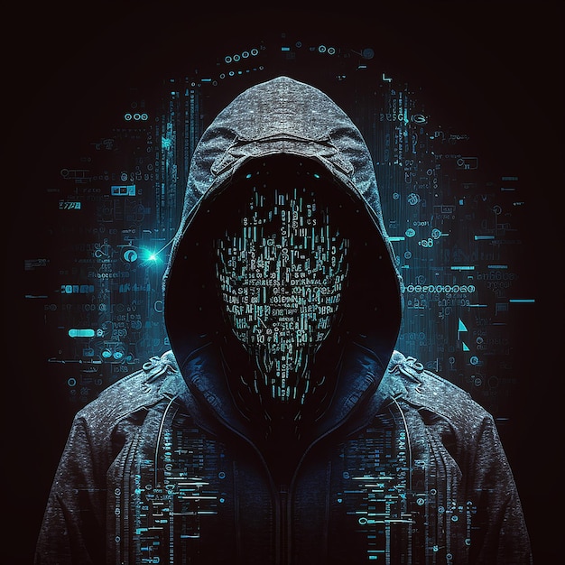 Cyber security the digital crime concept Illustration Generative AI