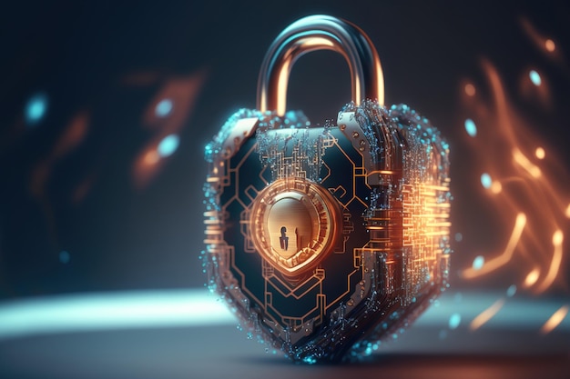 Cyber security network padlock icon and internet technology networking businessman protecting data personal informationvirtual interface data protection privacy concept gdpr eudigital crime