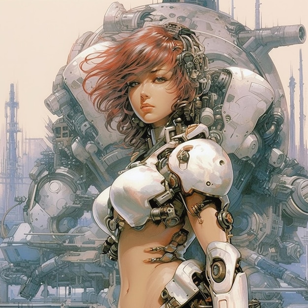 Cyberfemale cyborg futuristic robotic girl