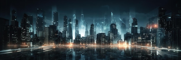 cyberpunk city background