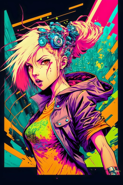 Cyberpunk Comics Manga character design Anime style