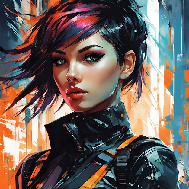 Cyberpunk girl