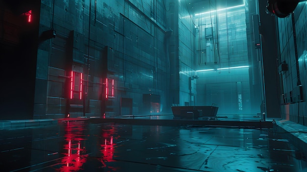 Photo a cyberpunk like city