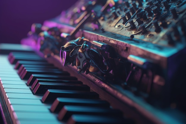 Cyberpunk piano Generate Ai