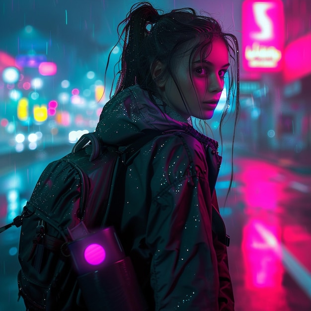 Cyberpunk Schoolgirl