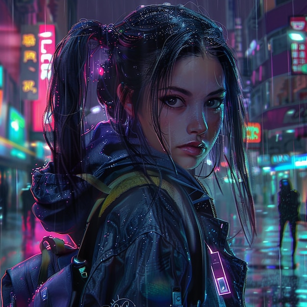 Cyberpunk Schoolgirl