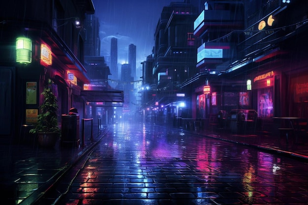 Cyberpunk sifi background