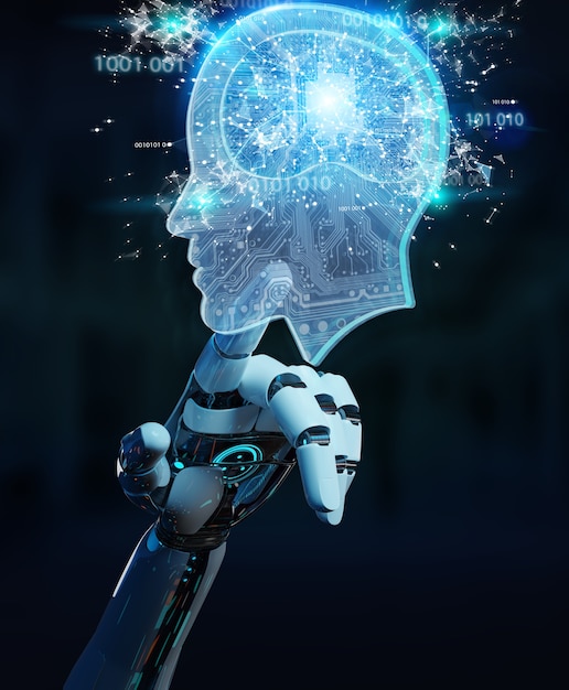 Cyborg creating artificial intelligence