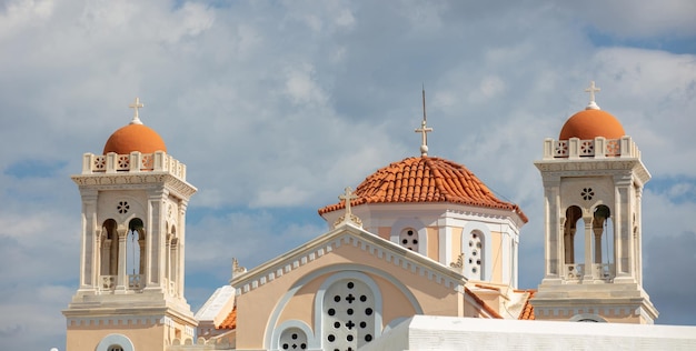 Cyclades Greece Tinos Greek island Pyrgos village Agios Nikolaos church