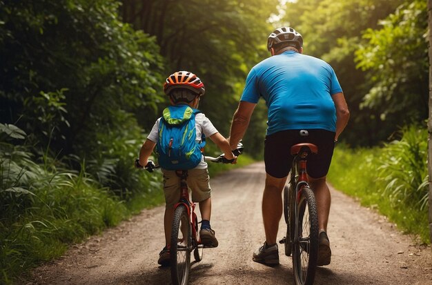 Cycling Adventures Dad Son Bike Ride