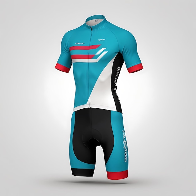 Photo cycling jersey mockup