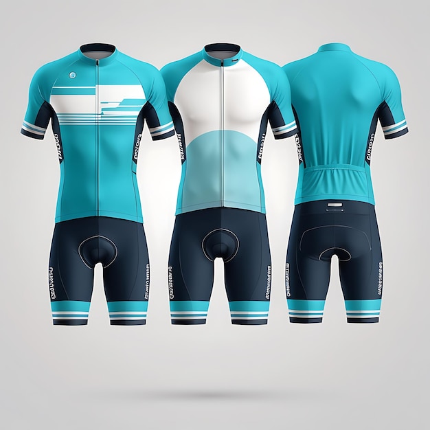 Photo cycling jersey mockup